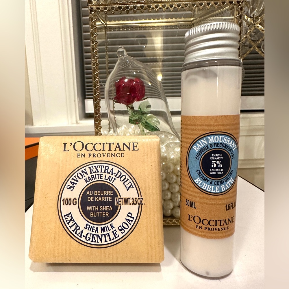 Brand new L’ OCCITANE Soap 100g + Bubble bath 50 mL